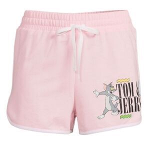 Tom & Jerry Womens Juniors Terry Cloth Shorts